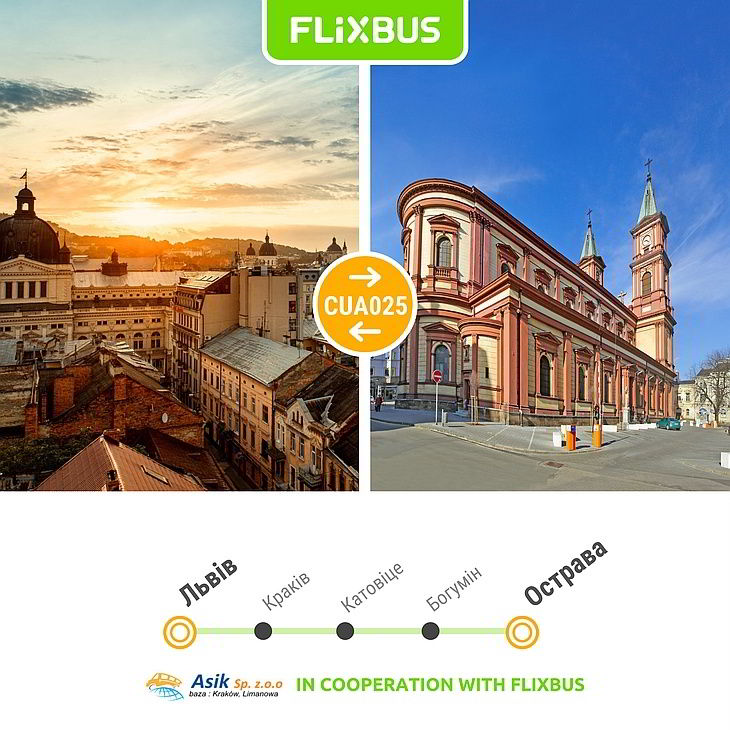 линии Flixbus из Украины